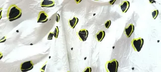 Vestido Bimba y Lola blanco estampado corazones