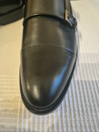 Emidio Tucci Zapatos Negros Doble Hebilla