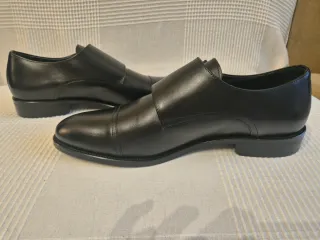Emidio Tucci Zapatos Negros Doble Hebilla