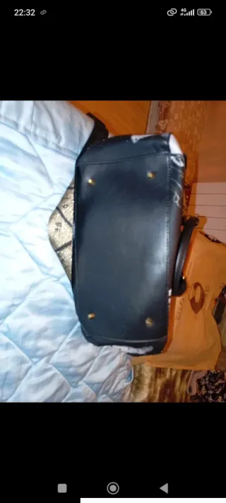 Borsa Anekke Nero Multicolor Oro e Bianco