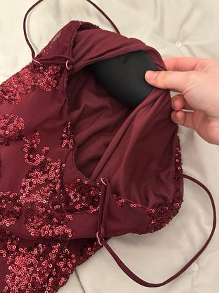 Vestido Mia&Lova Burdeos