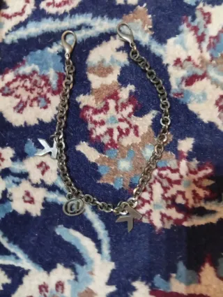 Cavigliera stivale catena color bronzo