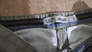 Pantalón de pinzas beige Talla 11-12