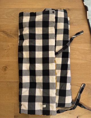 Saco capazo AMZ floral y cuadros