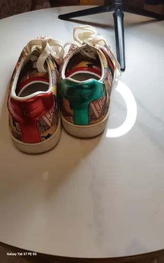 Scarpe Gucci Tg 40 Beige/Verde