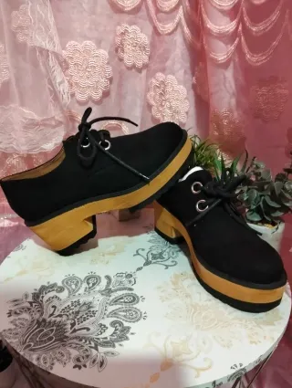 Zapatos Buonarotti negros con plataforma