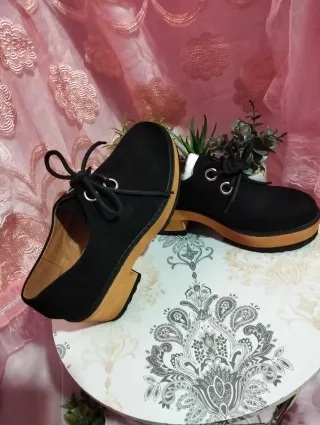 Zapatos Buonarotti negros con plataforma