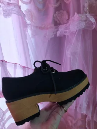 Zapatos Buonarotti negros con plataforma