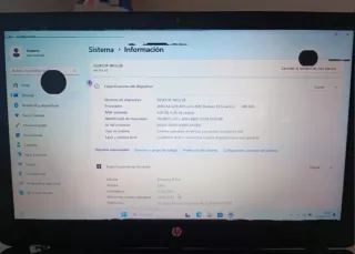 Portátil HP Negro/Plateado