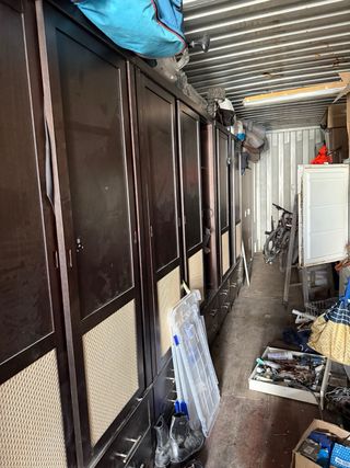 Armarios de madera color café