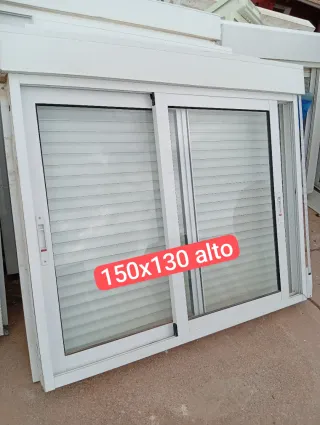 Ventana aluminio 140x133 Climalit