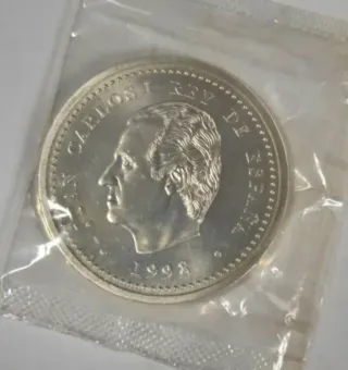 Moneda Plata 2000 Pesetas Juan Carlos I 1998