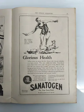 Revista antigua "The Strand Magazine", agosto 1930