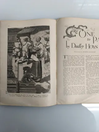 Revista antigua "The Strand Magazine", agosto 1930