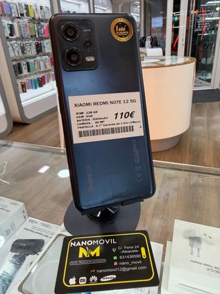 Xiaomi Redmi Note 12 5G 128GB Negro