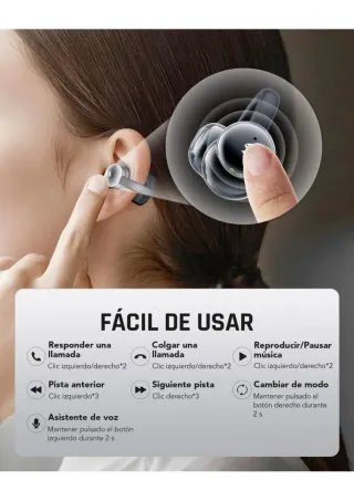 Black Shark Auriculares Clip Abiertos Negros