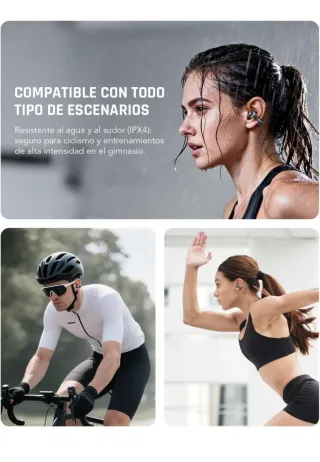 Black Shark Auriculares Clip Abiertos Negros