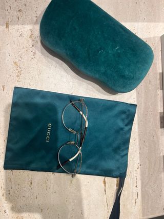 Gafas Gucci Originales Doradas con Funda