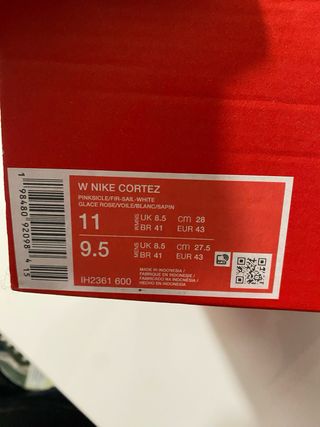 Zapatillas Nike Cortez Rosa y Verde