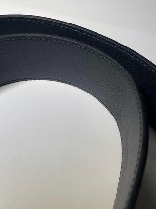 Cinturón Gucci Negro y Plateado