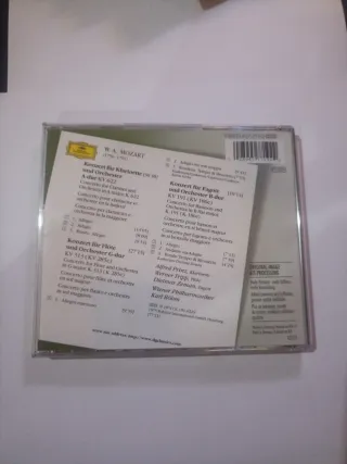 CD Mozart: Conciertos para Clarinete y Flauta