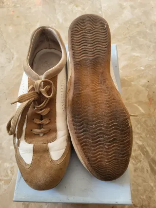 Scarpe uomo FRAU marrone/bianco