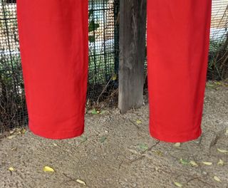 Pantalones pitillo Naf Naf rojos T38