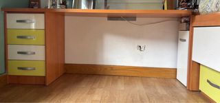 Cama alta con cajones y almacenaje