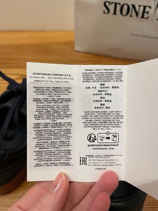 Zapatillas Stone Island Azul Marrón