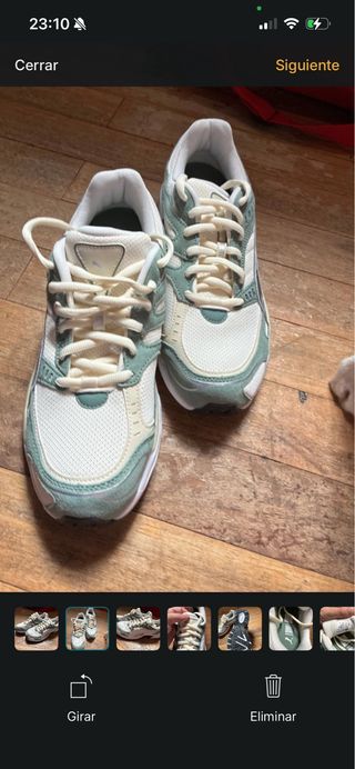 Zapatillas Puma Verdes y Blancas