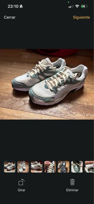 Zapatillas Puma Verdes y Blancas