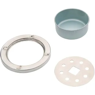 Papelera Cilíndrica Metálica con Cenicero Portátil