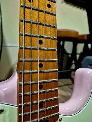 Harley Benton ST Modern HSS Shell Pink