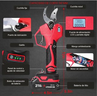 Tijeras Podar Eléctricas 1000W SIN ABRIR