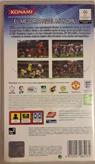 Juego PSP Pro Evolution Soccer 2012