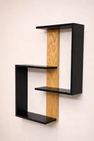 Repisa Flotante en madera de Pino Macizo.