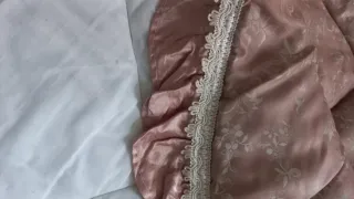 Copriletto matrimoniale Jacquard Raso Rosa antico.