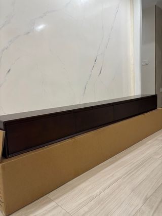 Mueble TV suspendido Nogal 200cm