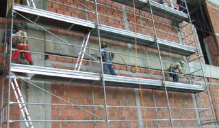 Alquiler de Andamios Metálicos Amarillos