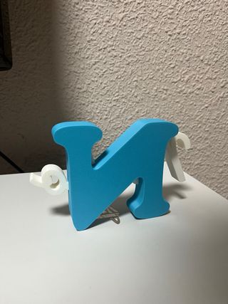 Letra N Nacho 3D Personalizada