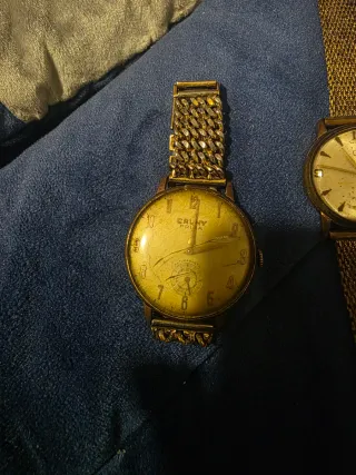 2 Relojes Antiguos Dorados