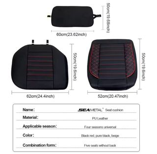 Funda Asiento Trasero Coche Negro