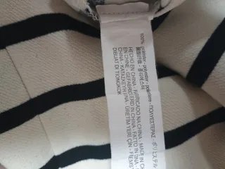 Jersey Zara rayas crudo y negro