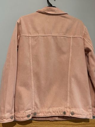 Chaqueta tejana rosa