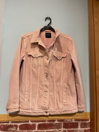 Chaqueta tejana rosa