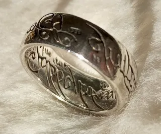 Anillo Plata El Señor de los Anillos