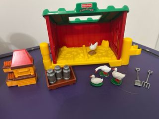 Juguete Centro Comercial y Gallinero con muñecos