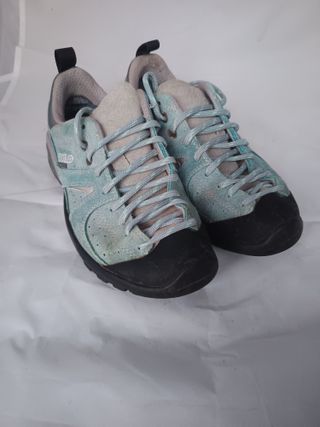 Botas de trekking Asolo grises y turquesa