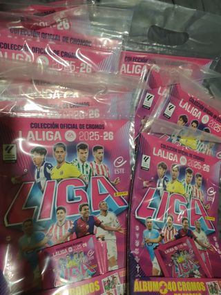Lote colección La Liga 2025-26 Álbum + 40 Cromos