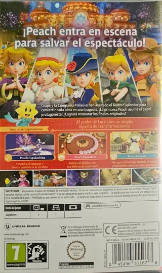 Juego Nintendo Switch: Princess Peach Showtime!